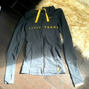 Nike fit-dry live strong zip up